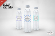 Clear Bottles Packaging Mockup, a Product Mockup by INCDesign (Thumbnail 1 of 7)