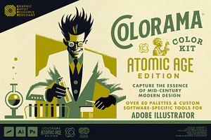 Colorama: Atomic Age (Illustrator), a Brushes & More by G.A.R.M. Company
