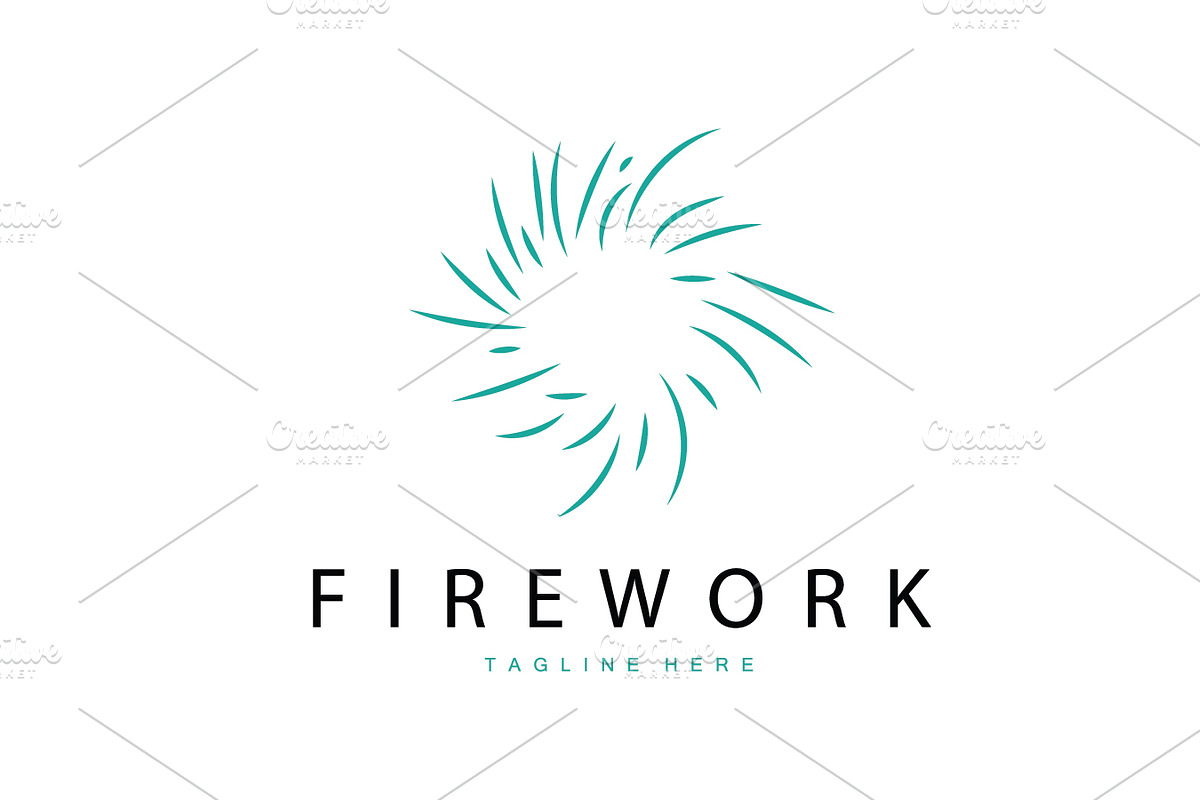 Firework Logo Simple Model Design, a Branding & Logo Template by Maylianaw28