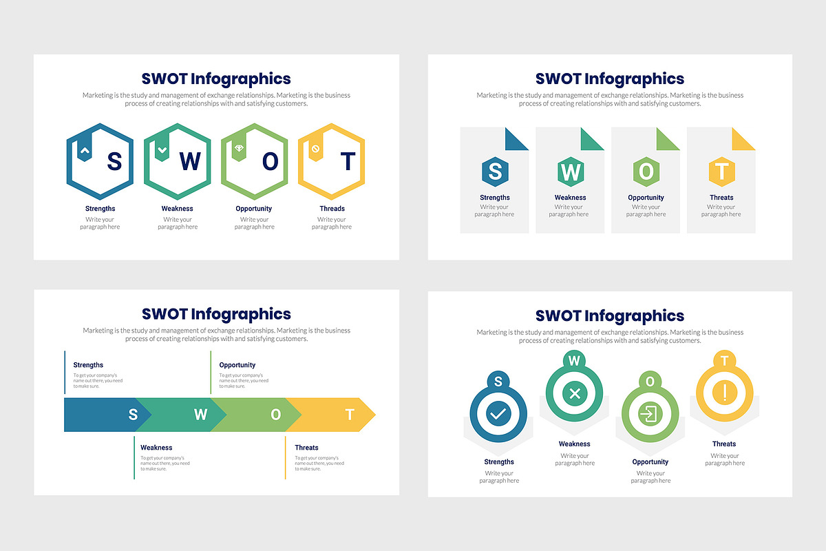 SWOT Infographics, a Presentation Template by slidequest (Photo 5 of 6)