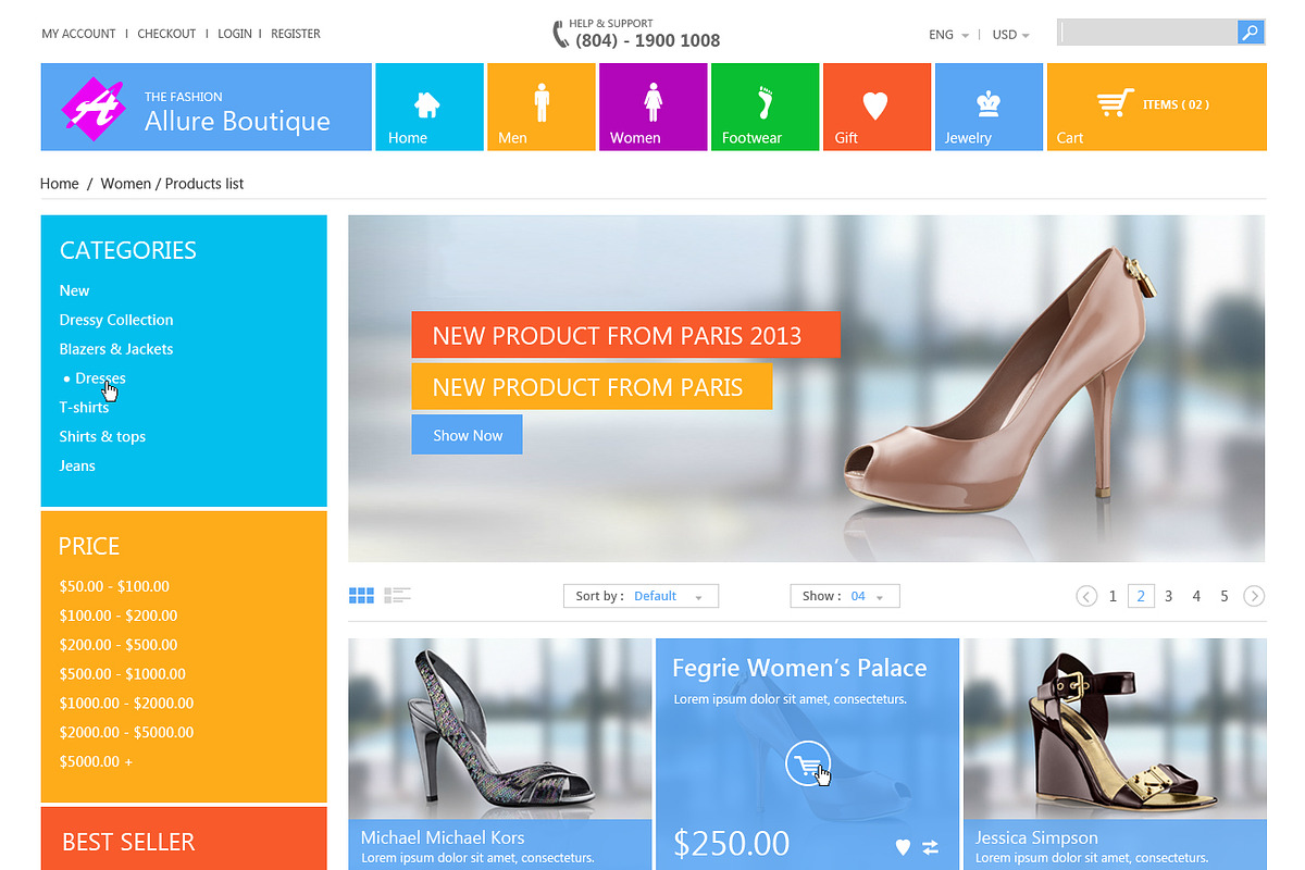Fashion Boutique Responsive HTML, a Websites & App Template by templatation (Photo 4 of 5)