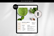 Recipe Template for Canva, a Templates & Theme by Erin Cassidy (Thumbnail 1 of 5)
