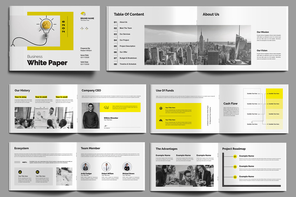 White Paper Design Template, a Brochure Template by MightyDesign (Photo 1 of 8)