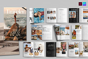 Travel Magazine Template, a Magazine Template by BrandPacks (Thumbnail 1 of 5)