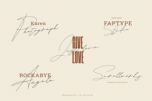 Daenerys Extra Thin Signature Font