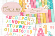 Colorful Alphabet & Numbers, an Illustration by Mia's Graphic Design (Thumbnail 2 of 8)