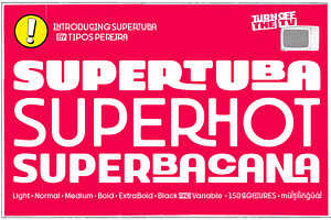 Supertuba | Display Geometric Font