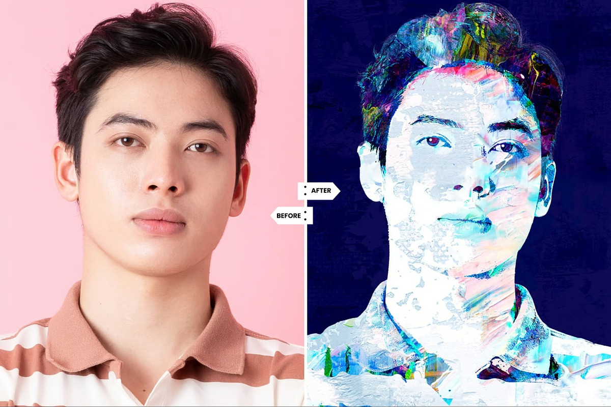 Photo Abstract Painting Effect, a Layer Style Add-On by Hubzway (Photo 2 of 6)