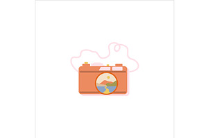 Photo camera, professional cameras, an Object Illustration by Mila Di Art