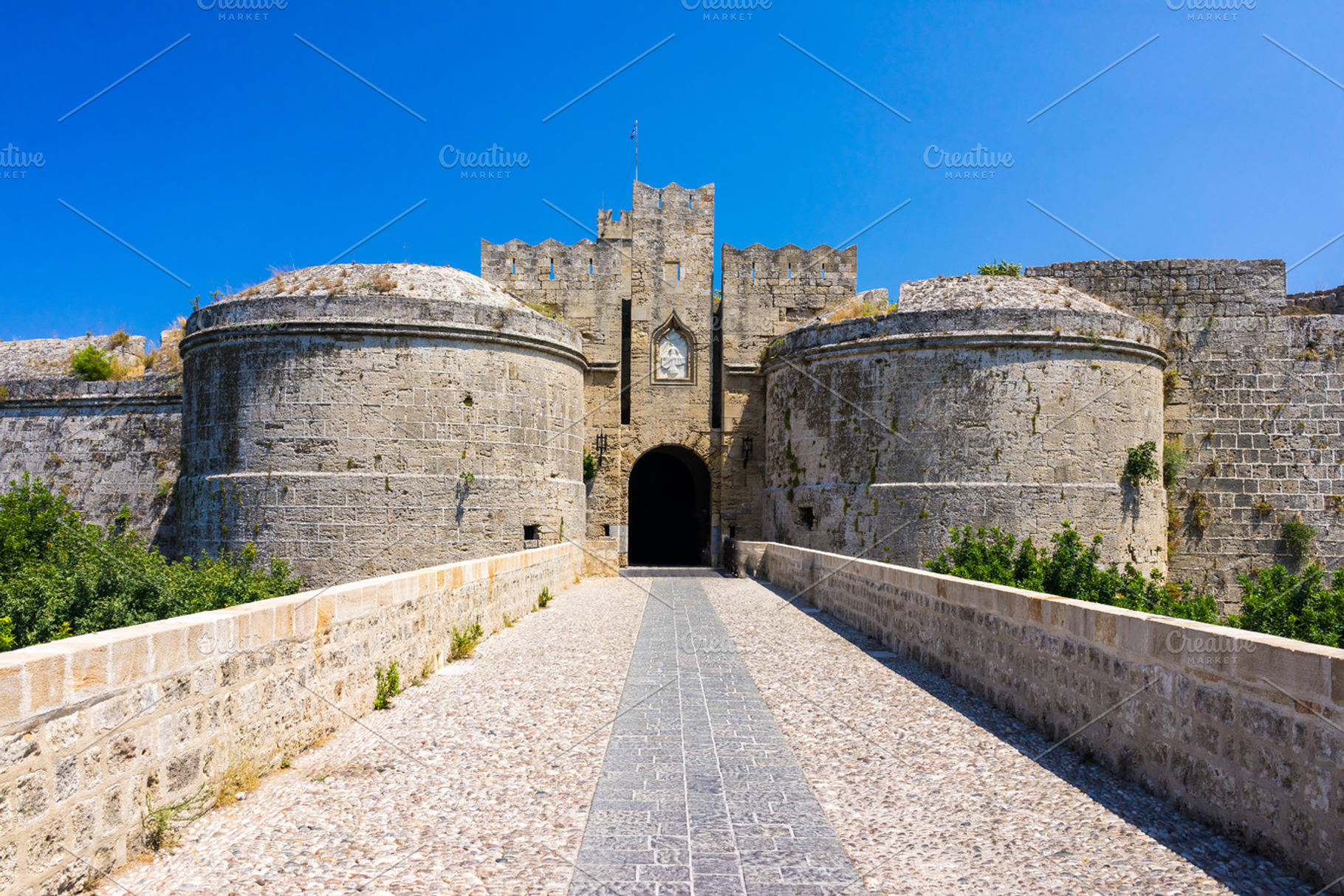 Castle Gates Rhodes Greece, a Photo by Ian Woolcock Photography