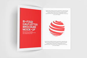 Bi-Fold Half Letter Brochure Mock-up