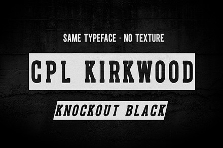 CPL KIRKWOOD SLAB KNOCKOUT, a Slab Serif Font by Kimmy Design
