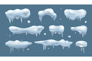 Snow Caps 3D Illustration, an Object Illustration by alexdndz
