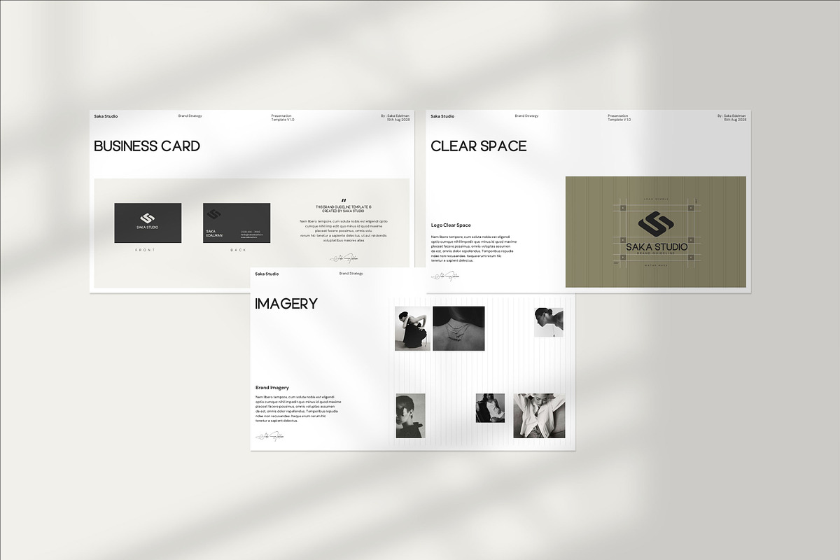 SAKA | Brand Guideline Template, a Presentation Template by Graphpexel (Photo 5 of 11)