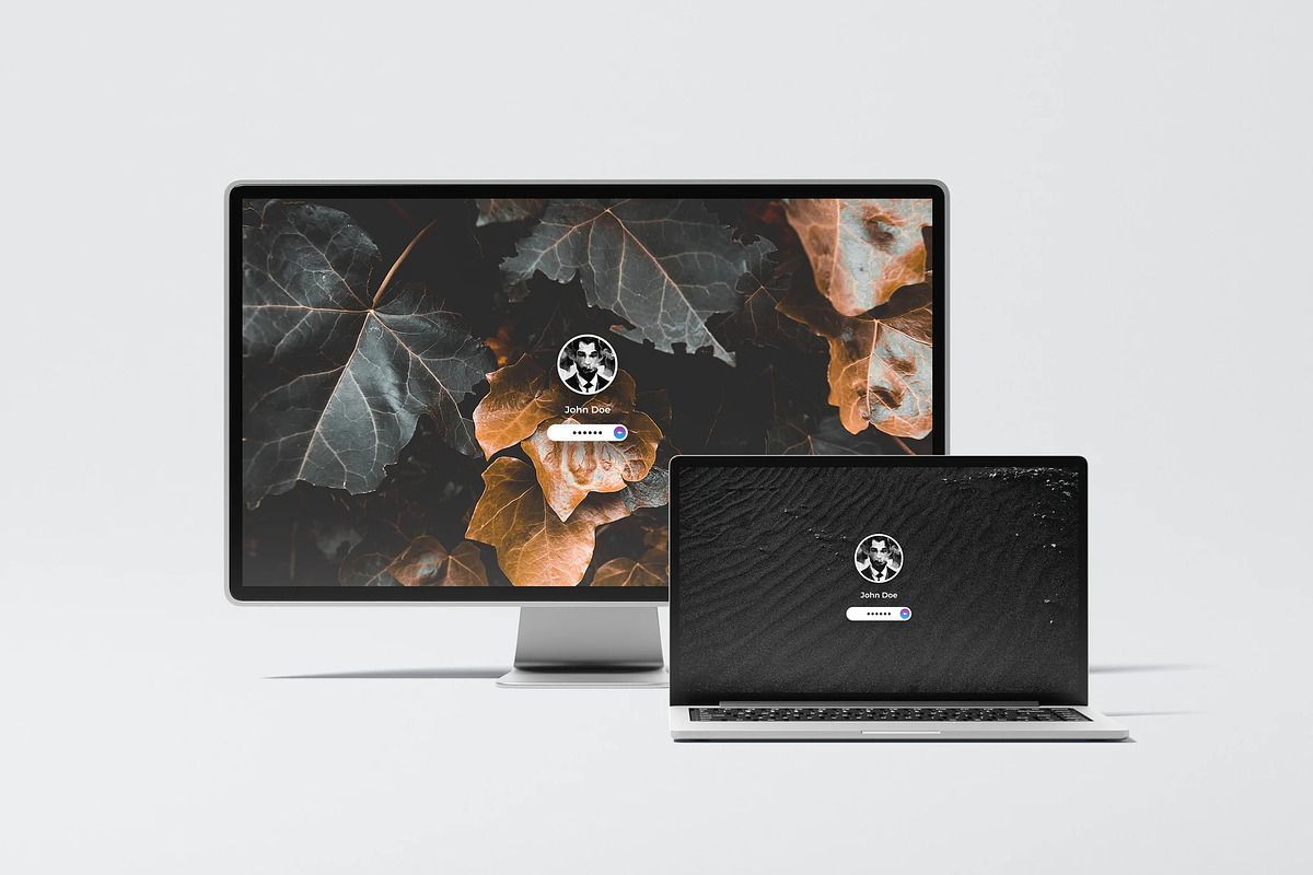 Laptop & Monitor Mockup, a Device Mockup by zpackcreative (Photo 1 of 4)