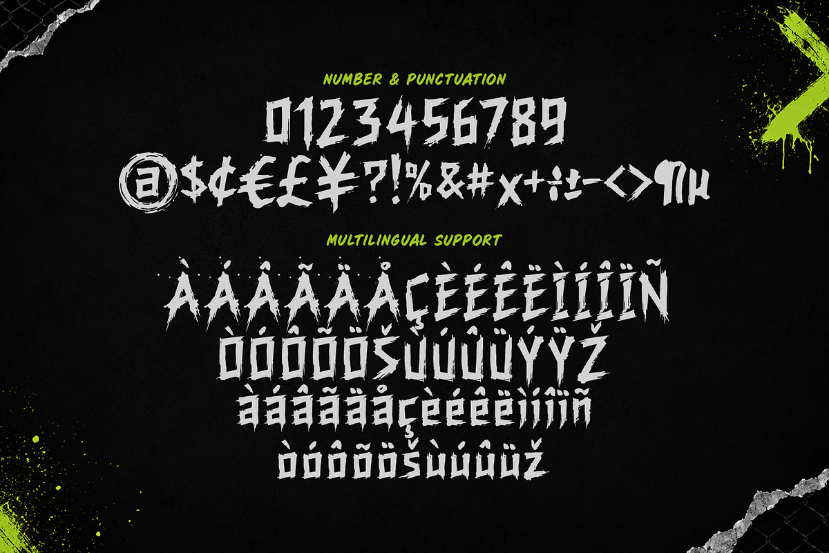 Ichiman Shokai Horror Scary Typeface, a Handwritten Font by Maulana Creative (Photo 6 of 7)