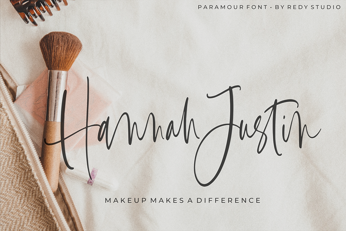 Paramour handwritten font, a Handwritten Font by RedyStudio (Photo 4 of 10)