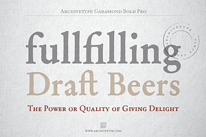 Archive Garamond Bold Pro