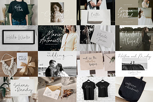 100 Elegant Handwritten Font Bundle