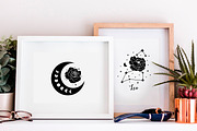 Floral moon & Zodiac Constellations, an Illustration by Art Dari Autumn (Thumbnail 14 of 15)