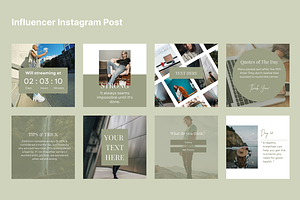 Influencer Social Media Template