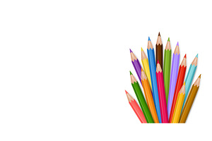 Color 3d pencils bunch isolated with, an Education Illustration by Frogella