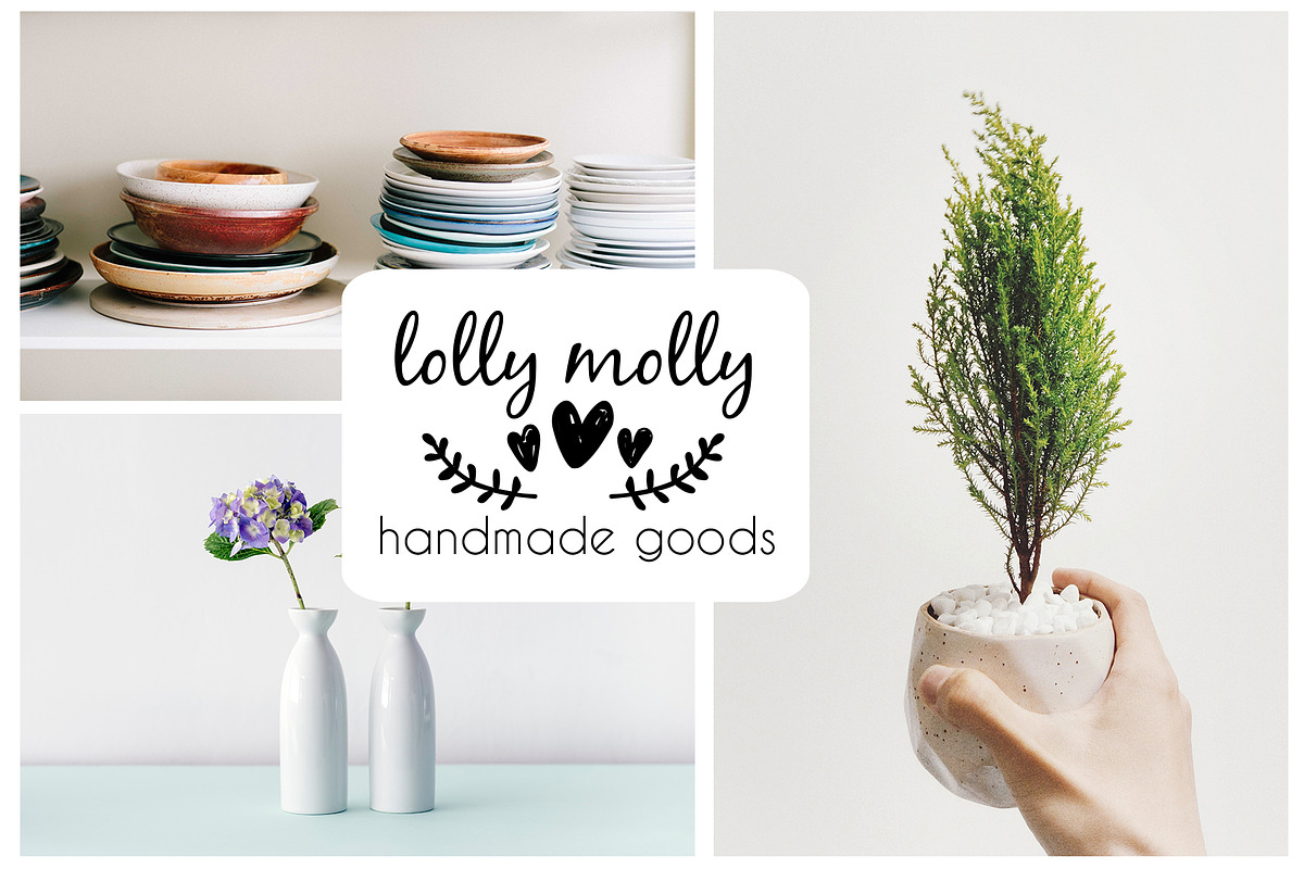 25 premade logo designs, a Branding & Logo Template by Cozy pattern shop (Photo 5 of 7)