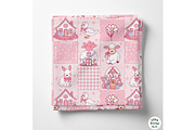Easter Village Seamless Pattern, a Seasonal Illustration by TitaLivingArt (Thumbnail 3 of 13)