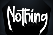 Nothing | Script Font, a Handwritten Font by Scratchones (Thumbnail 1 of 9)