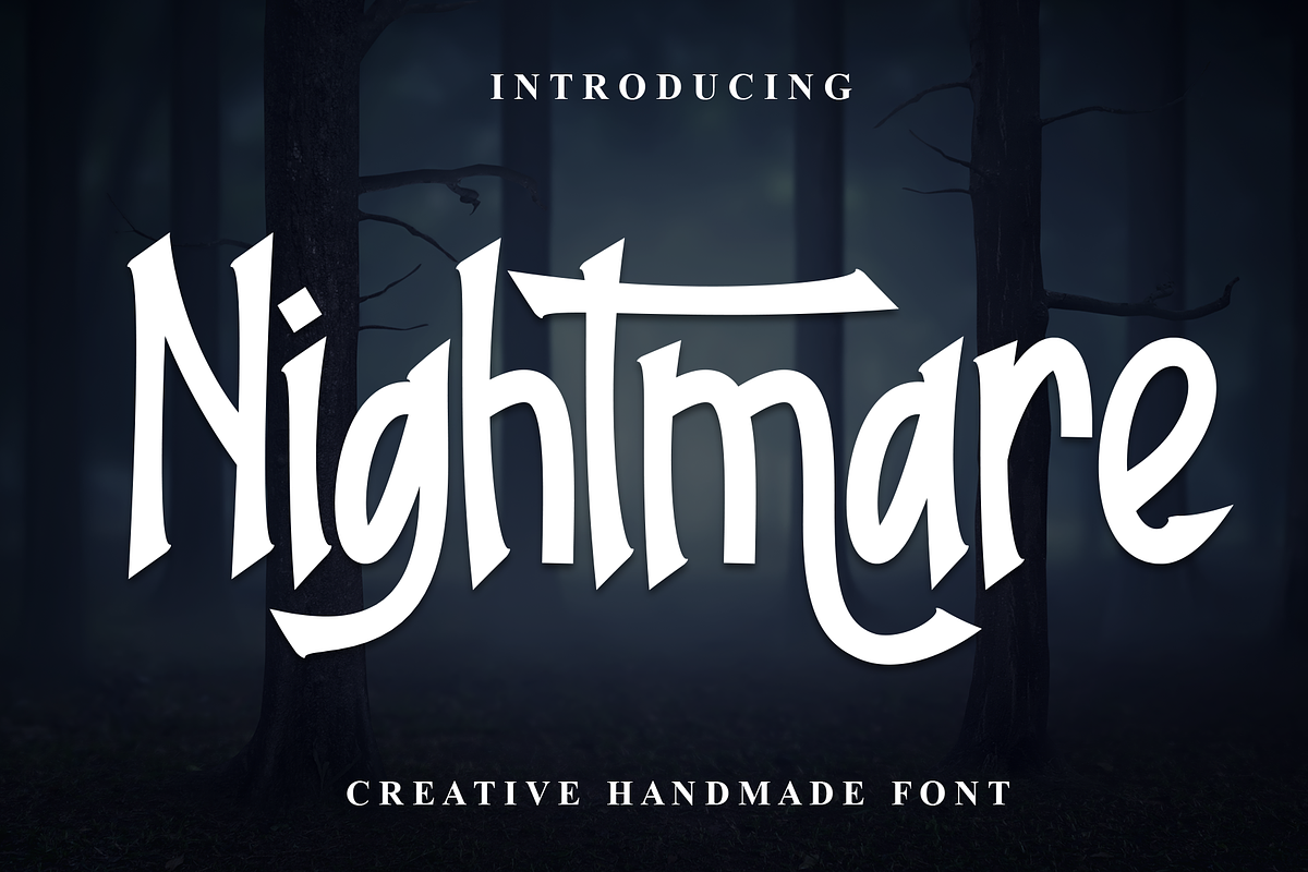 Nightmare | Script Font, a Script Font by Scratchones (Photo 1 of 9)