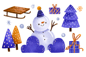 Winter Holidays. Snowman, a Graphic by the_myro
