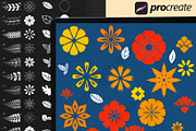 245 Procreate Floral Brushes Set, a Brush Add-On by DrawingStoryShop (Thumbnail 5 of 7)