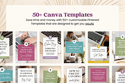 Pinterest Blogger Templates Canva, a Social Media Template by Fallon Gerst (Thumbnail 3 of 7)
