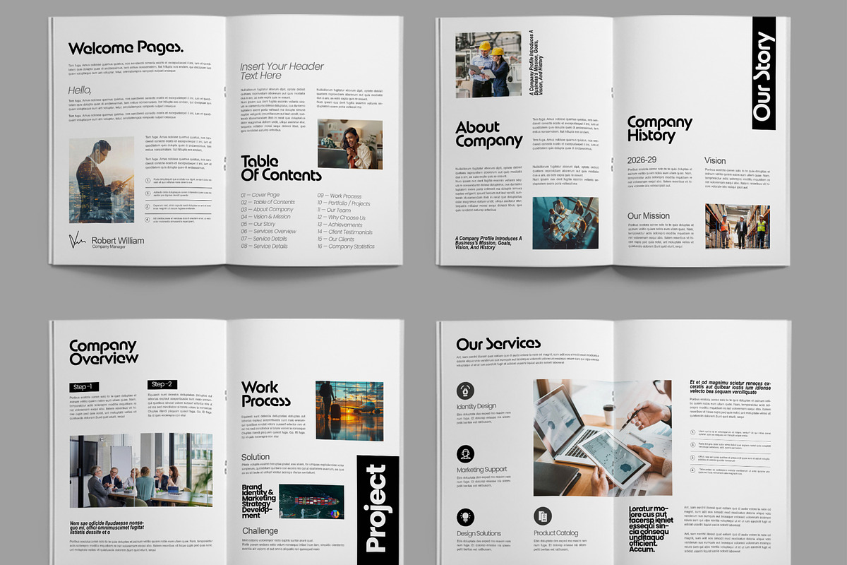 Modern Corporate Company Profile, a Brochure Template by ContestDesign (Photo 2 of 3)