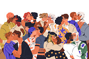 LGBT love couples kissing, hugging, a Person Illustration by Good Studio (Thumbnail 1 of 3)