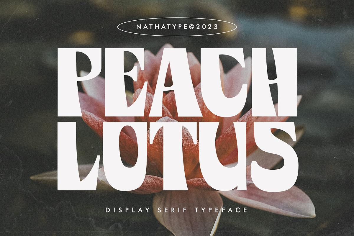 Peach Lotus, a Script Font by Nathatype (Photo 1 of 10)