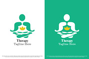 Yoga therapy logo design template, a Branding & Logo Template by Morvana Crew (Thumbnail 1 of 2)