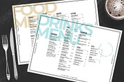 Landscape Restaurant Menu Template, a Flyer Template by BrandPacks (Thumbnail 1 of 4)
