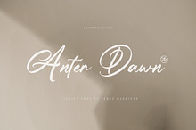 Anter Dawn - Script Font