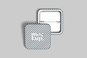 Square Pin Mockup, a Mockup by DxSLEX (Thumbnail 2 of 5)
