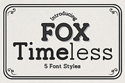 Fox Timeless 5 Font Styles, a Slab Serif Font by Fox7 By Rattana (Thumbnail 1 of 15)