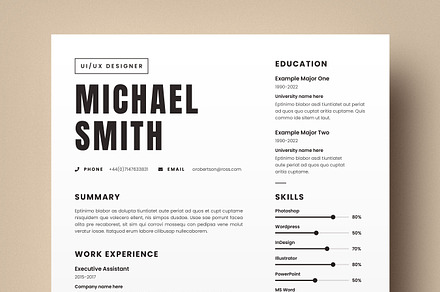 ATS Compatible Resume, CV, a Resume Template by DesVert