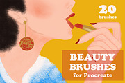 Beauty Brushes for Procreate, a Brush Add-On by Biso Studio (Thumbnail 1 of 5)
