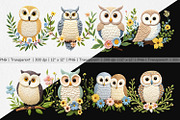 Owl Embroidery Clipart, a Graphic by Artnoy (Thumbnail 2 of 5)