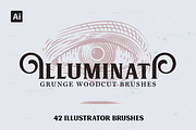Illuminati Vintage Woodcut Brushes, a Brush Add-On by AndrewPixel (Thumbnail 1 of 7)
