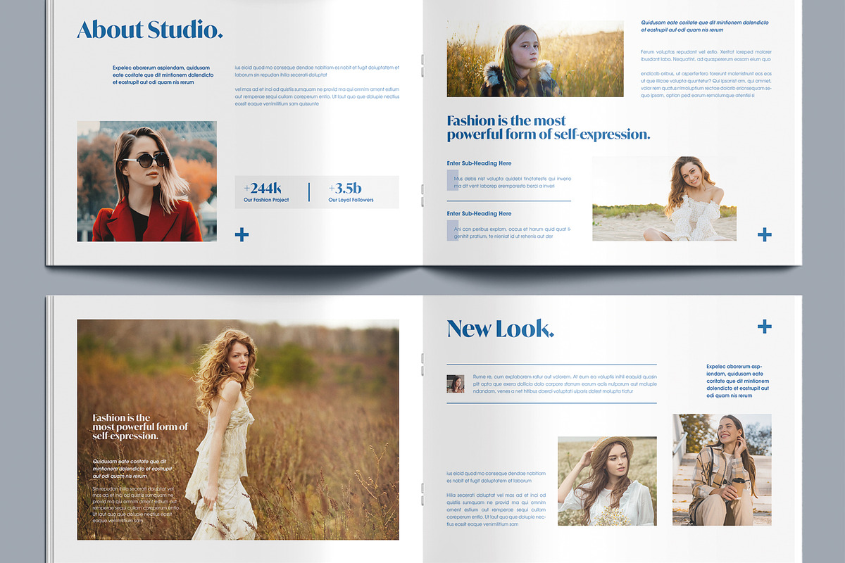 Elegant Fashion Magazine Layout preview 5
