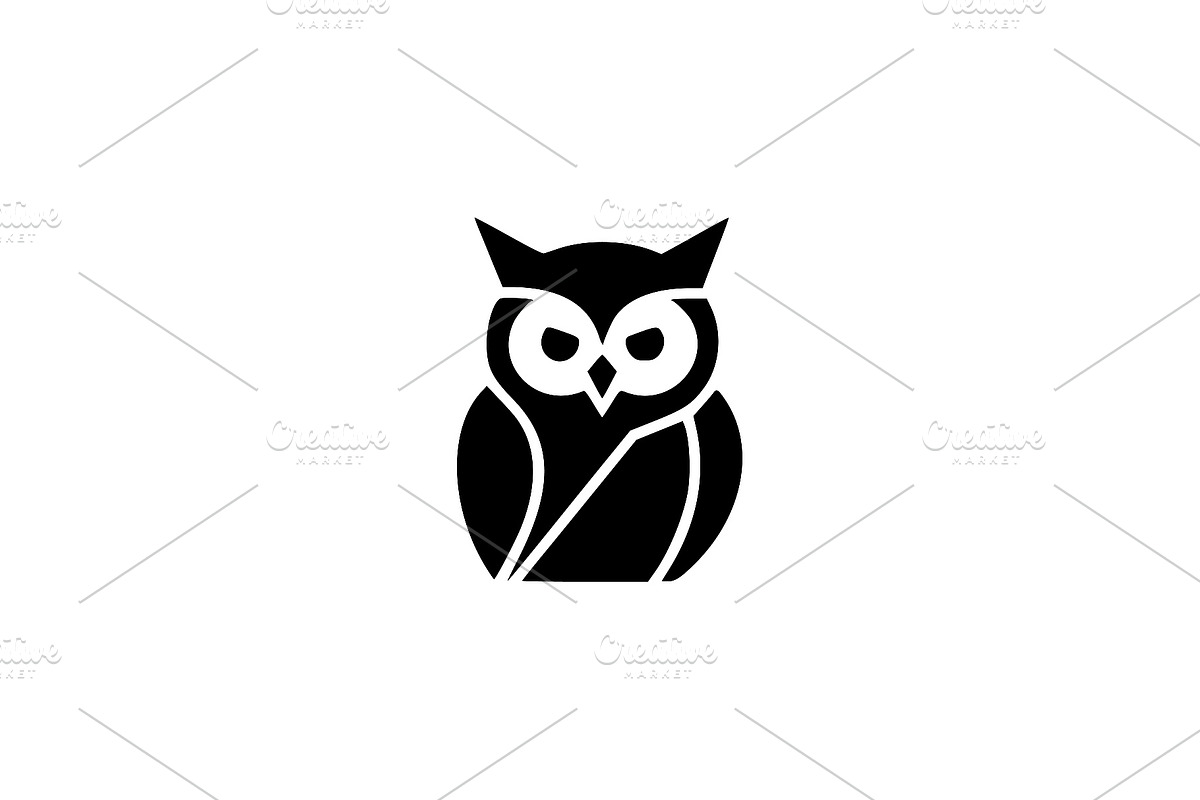 Owl Vector Outline, an Animal Illustration by Vectorium Studio (Photo 1 of 4)