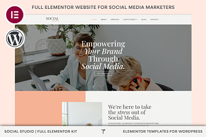 Marketing Elementor Template Kit, a WordPress Template by Templatez.Co