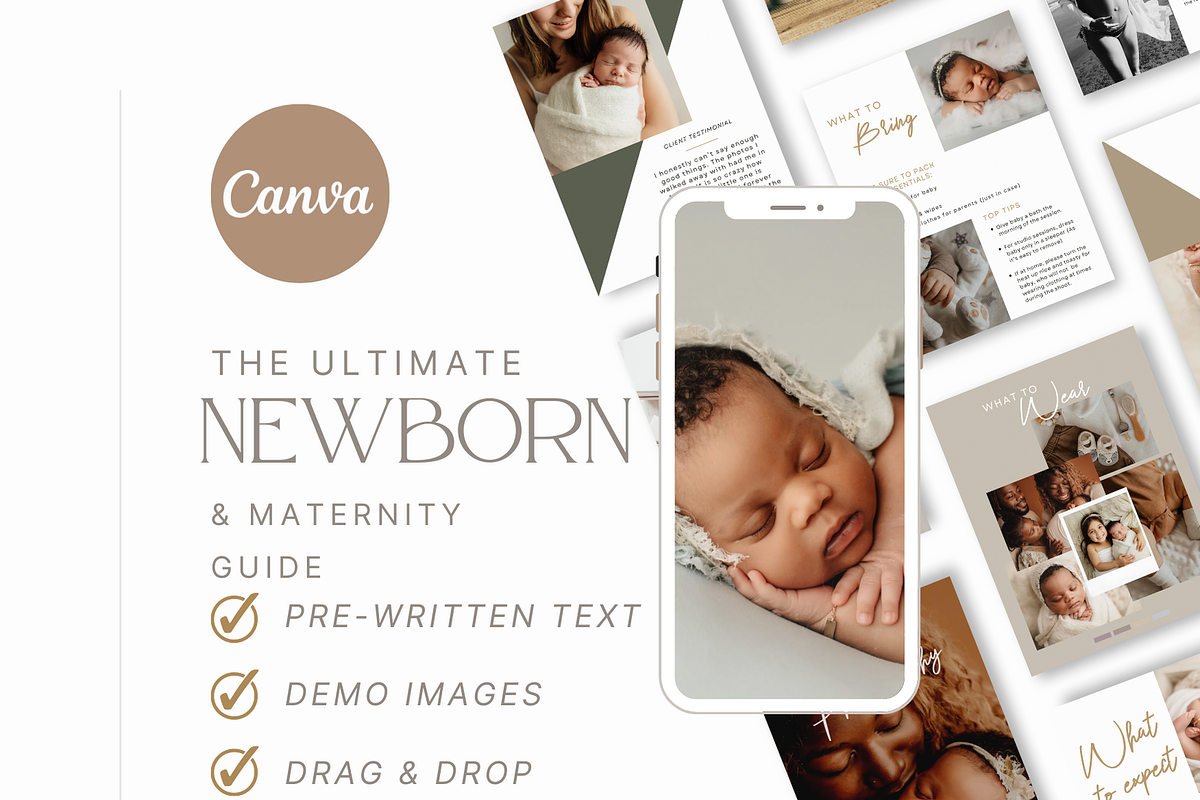 CLASSIC Newborn Photography Template, a Magazine Template by Signature Edits (Photo 11 of 11)