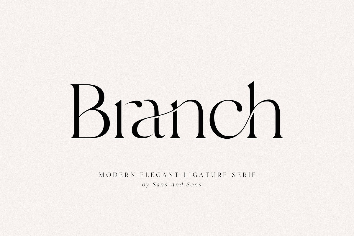 Branch - Modern Ligature Serif, a Serif Font by Sans & Sons (Photo 8 of 11)